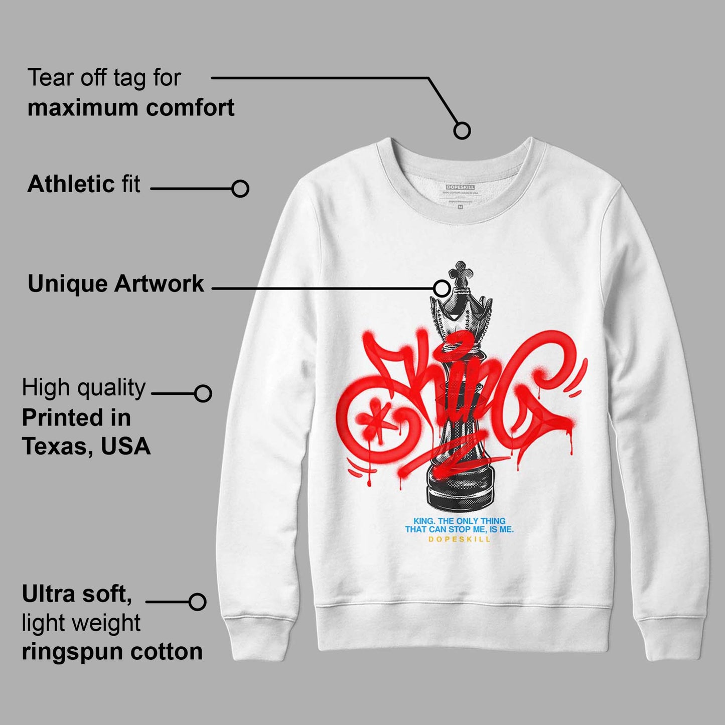 Fruity Pebbles Dunks DopeSkill Sweatshirt King Chess Graphic