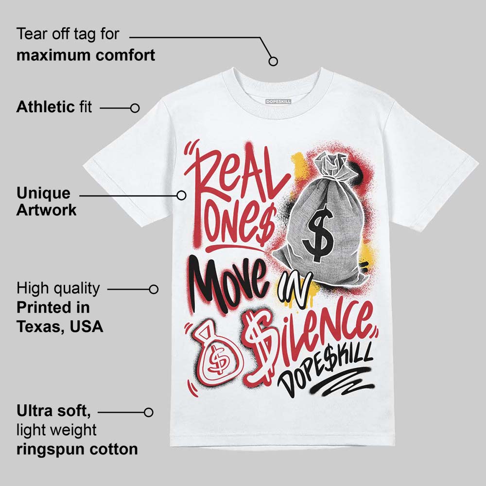 Ferrari 14s DopeSkill T-Shirt Real Ones Move In Silence Graphic
