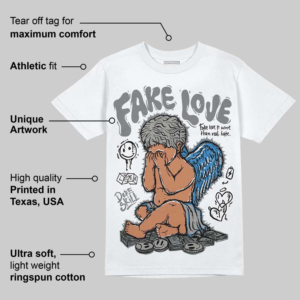 Cool Grey 9s DopeSkill T-Shirt False Love Graphic
