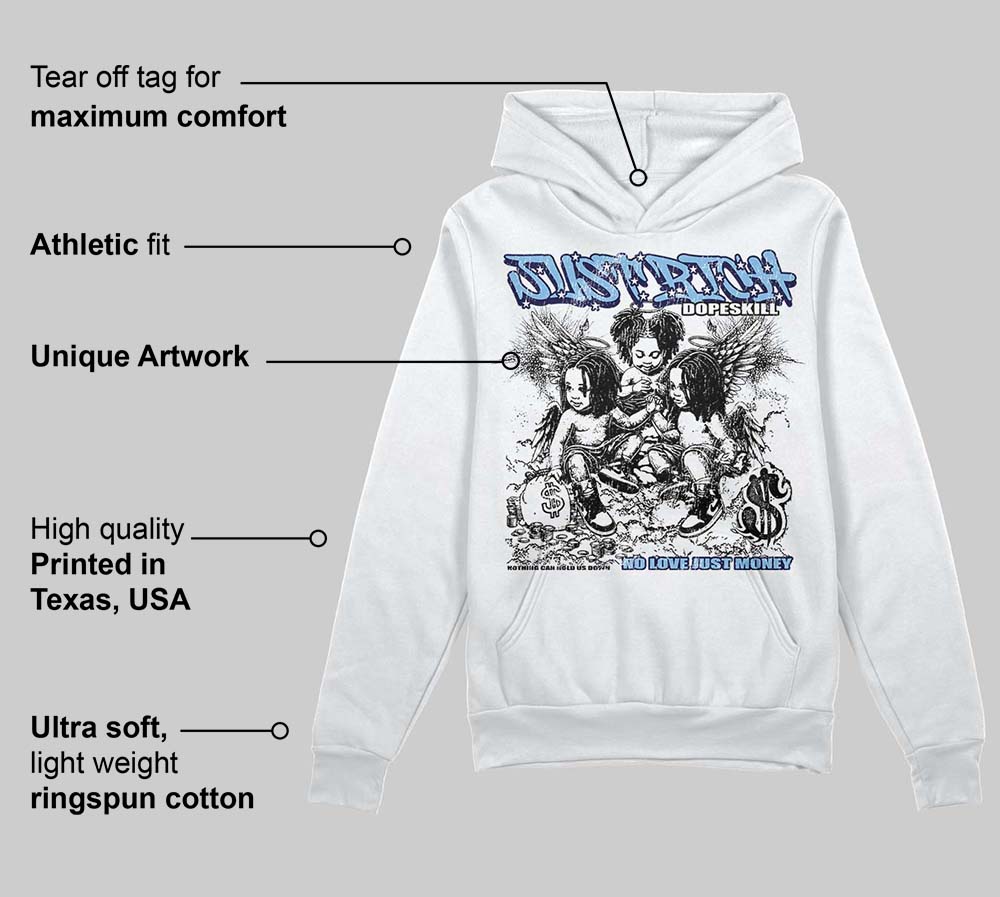 University Blue Collection DopeSkill Hoodie Sweatshirt Just Rich Graphic