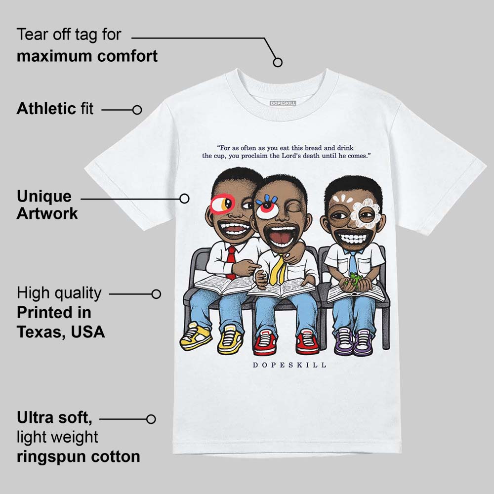 University Blue Collection DopeSkill T-Shirt First Sunday Graphic