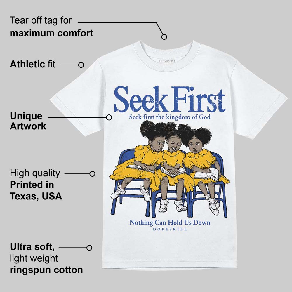 Royal Blue Collection DopeSkill T-Shirt New Seek First Graphic