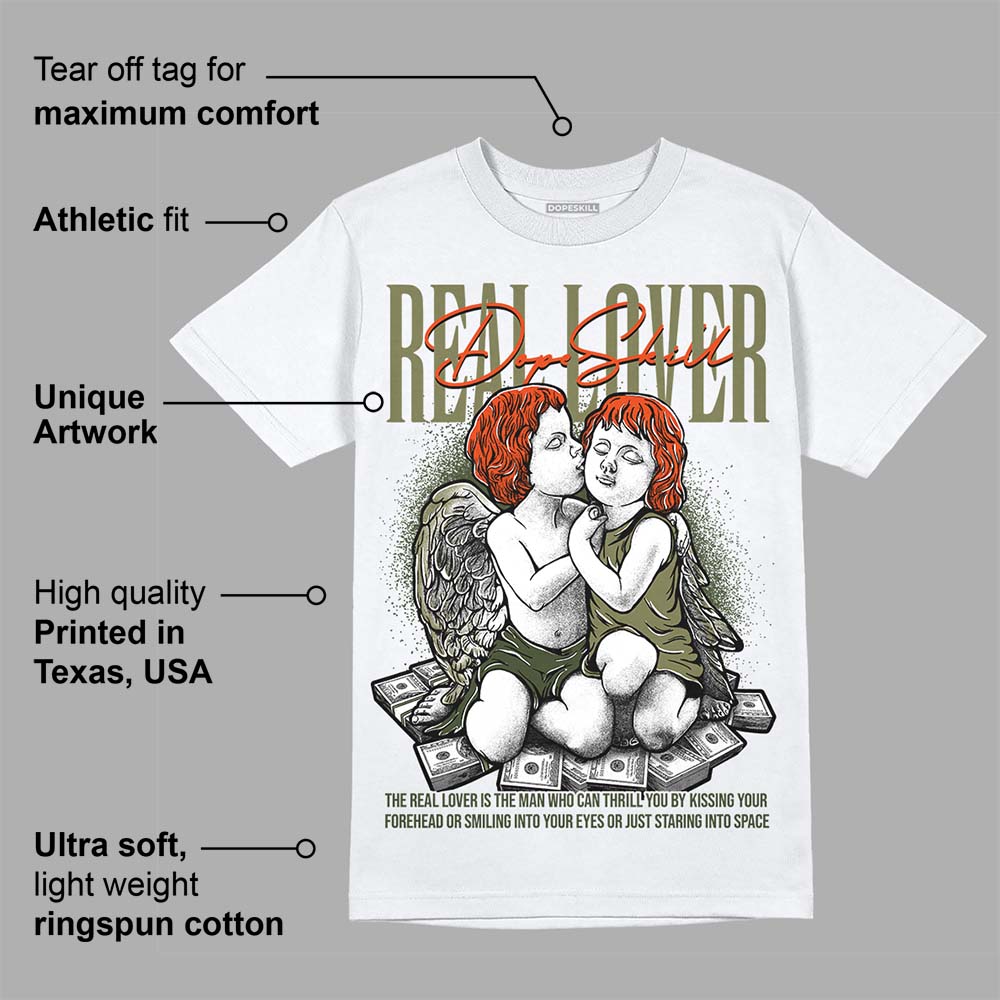 Olive Collection DopeSkill T-Shirt Real Lover Graphic