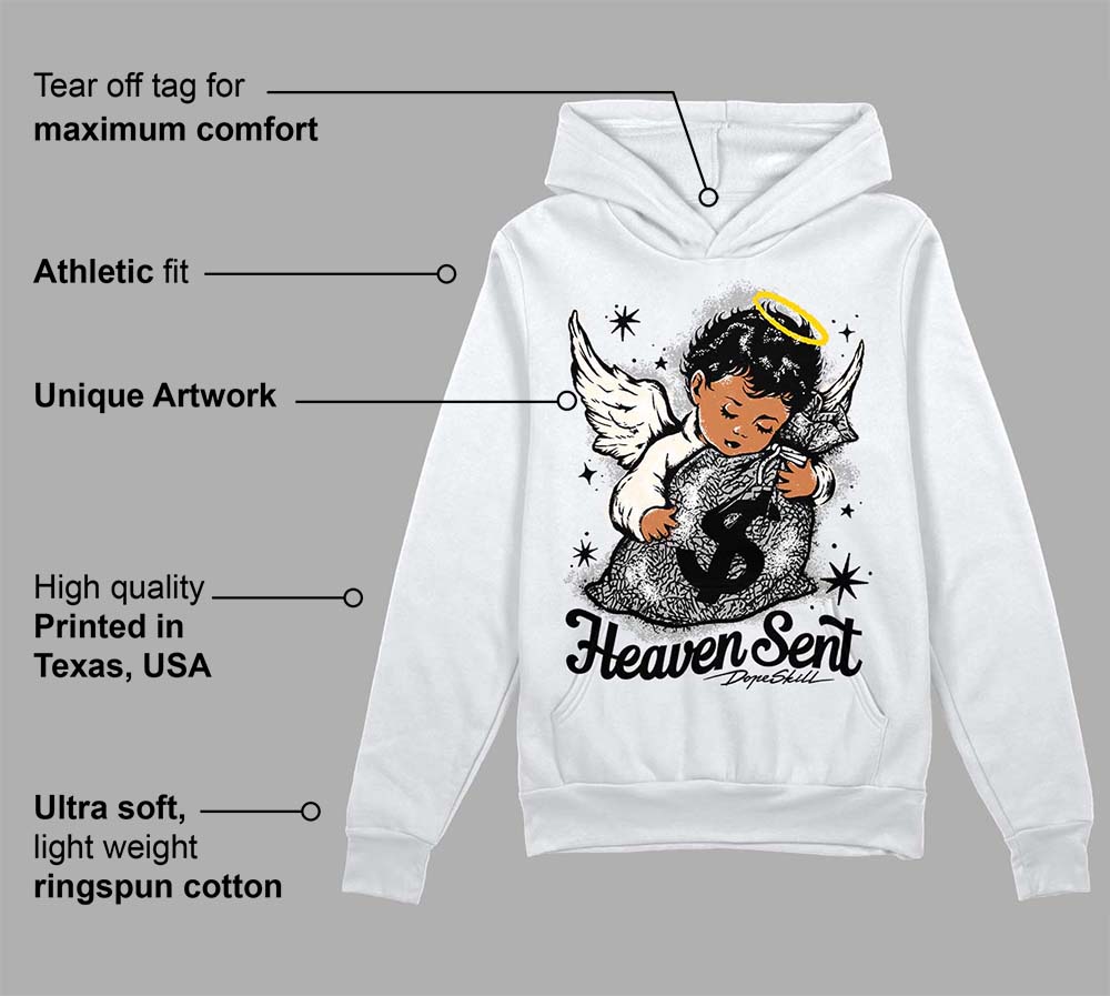 Off Noir 3s DopeSkill Hoodie Sweatshirt Heaven Sent Graphic