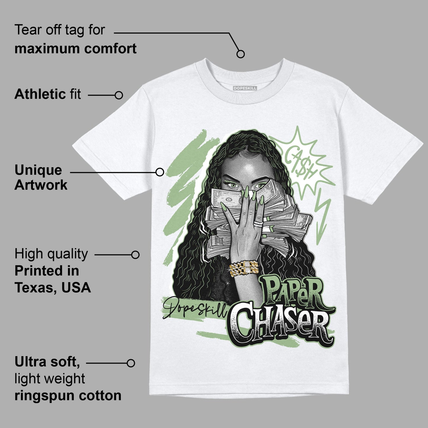 Seafoam 4s DopeSkill T-Shirt NPC Graphic