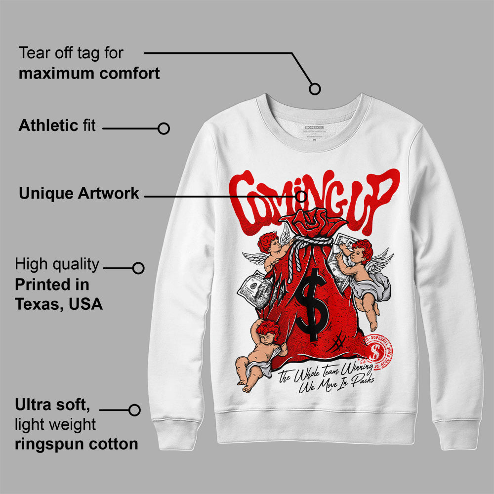Red Cement 4S DopeSkill Sweatshirt Money Bag Coming Up Graphic
