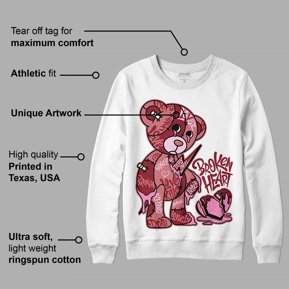 Valentine's Day Collection DopeSkill Sweatshirt Broken Heart Graphic