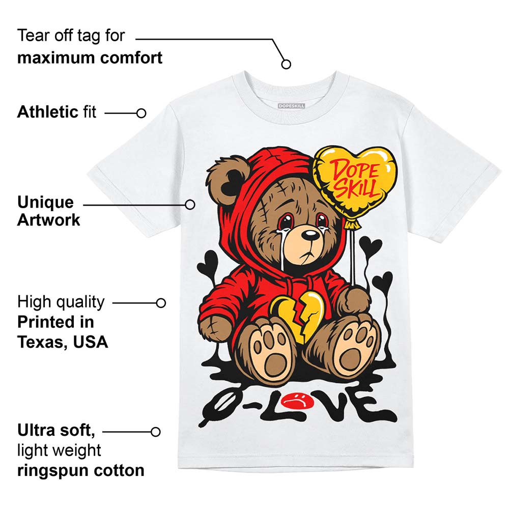 Cherry 12s DopeSkill T-Shirt Broken Bear Graphic