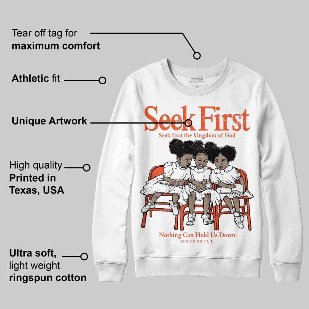 Orange Milk DopeSkill Sweatshirt New Seek First Graphic