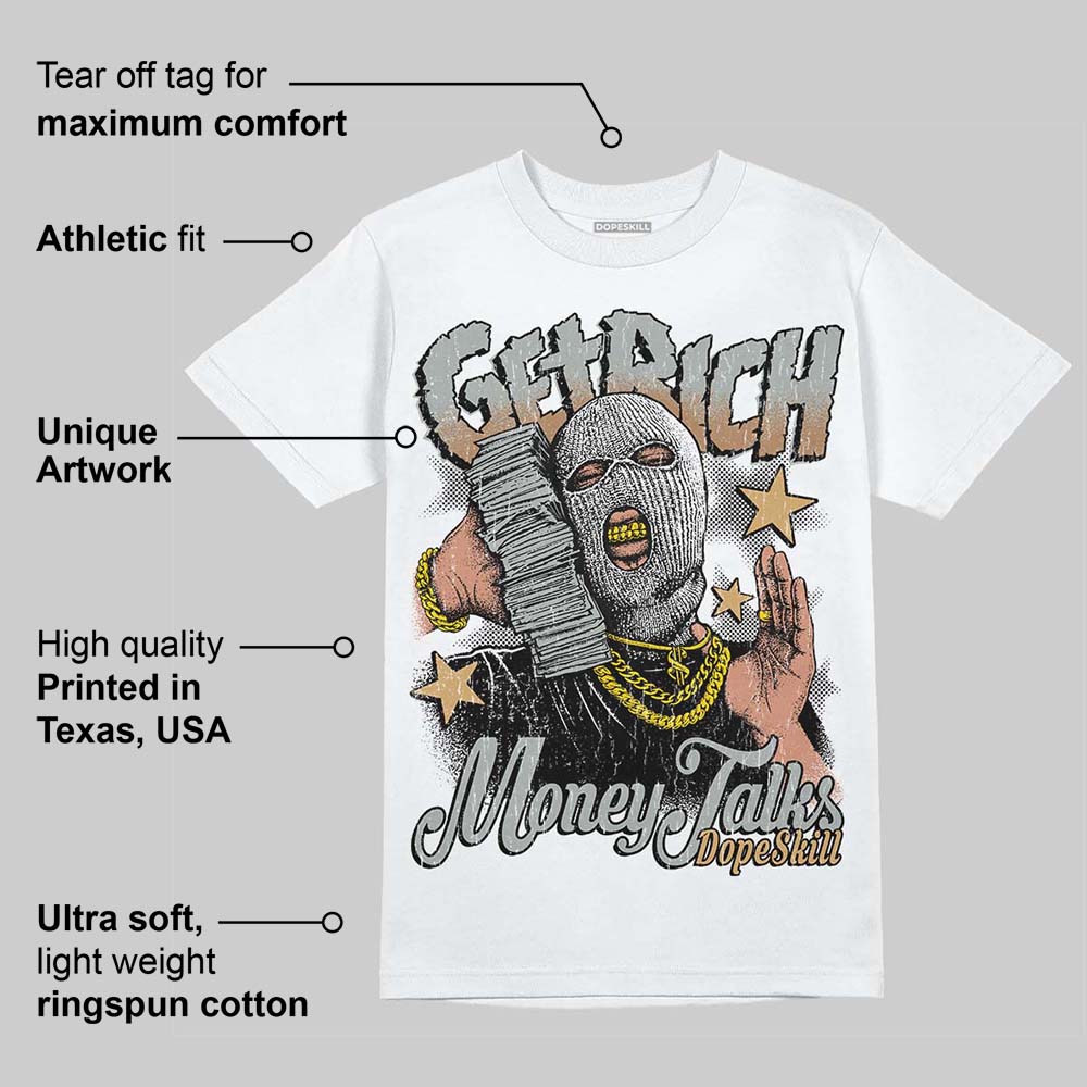 1906R ‚ÄòWhite Gold‚Äô DopeSkill T-Shirt Get Rich Graphic