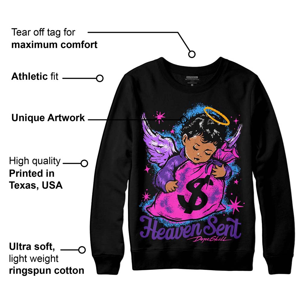 PURPLE Collection DopeSkill Sweatshirt Heaven Sent Graphic