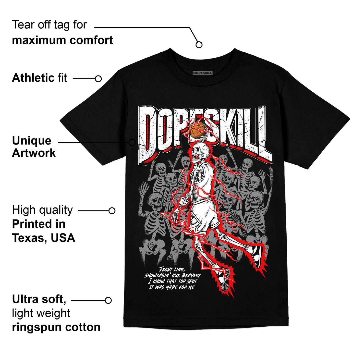 Dunk Low Panda White Black DopeSkill T-Shirt Thunder Dunk Graphic