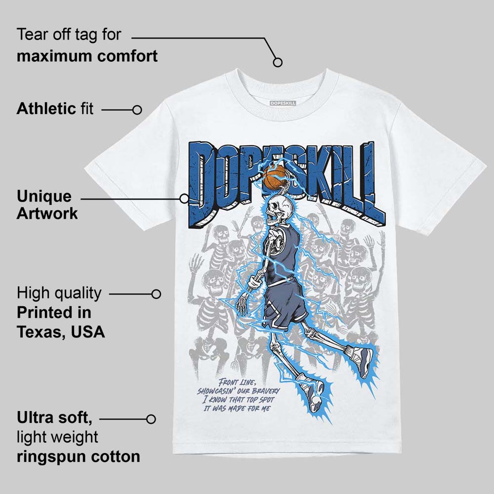 Diffused Blue 11s DopeSkill T-Shirt Thunder Dunk Graphic