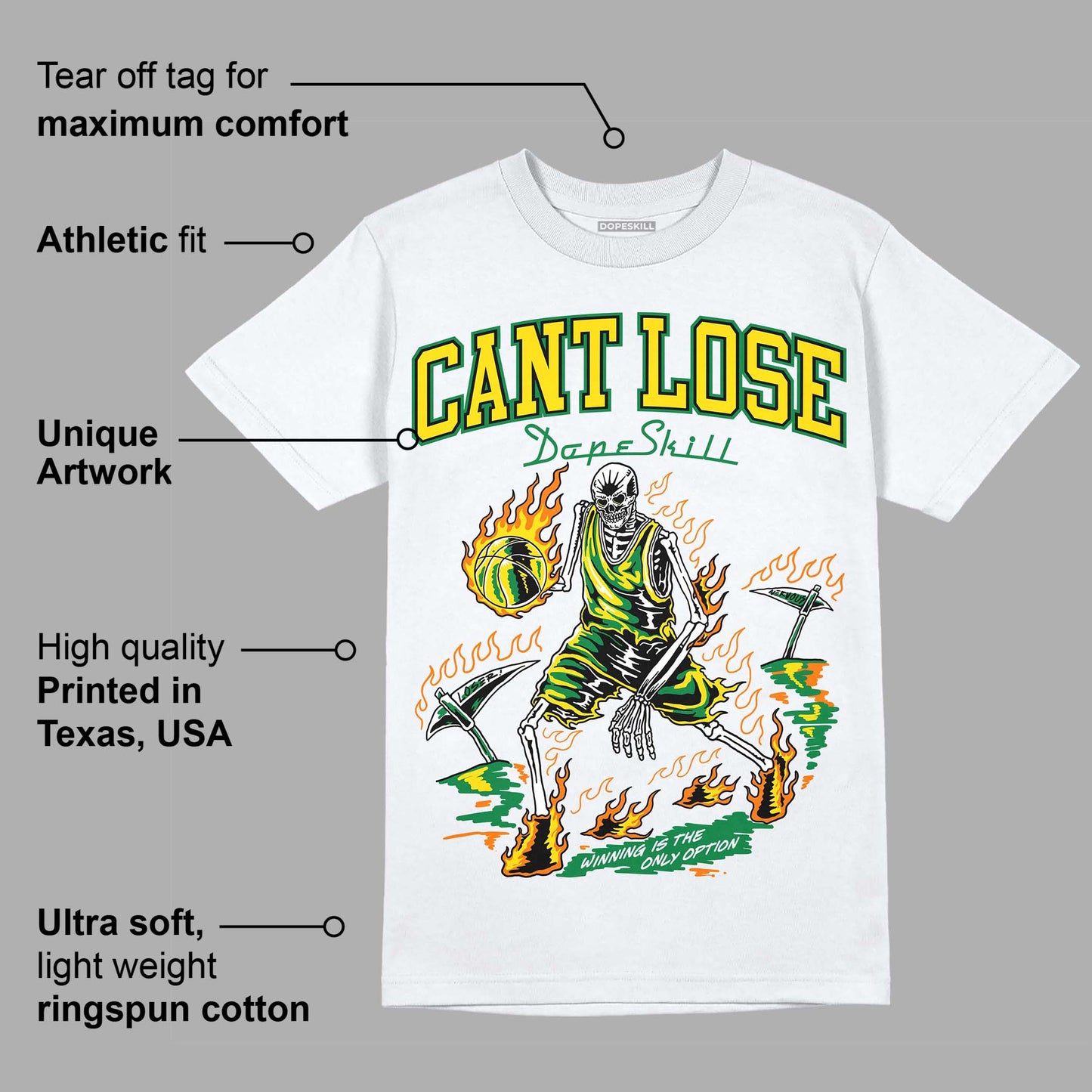 Dunk Low Reverse Brazil DopeSkill T-Shirt Cant Lose Graphic