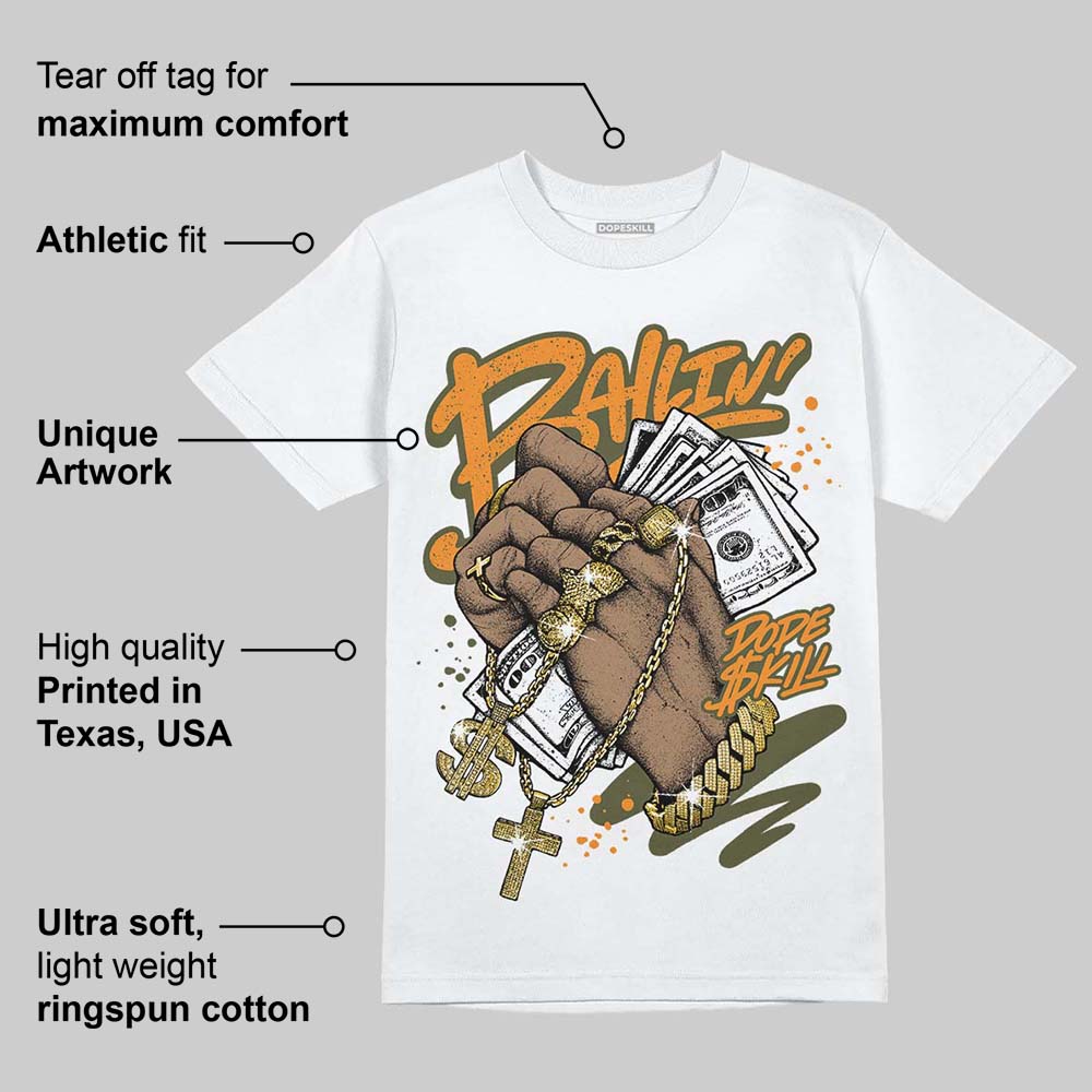 Olive 5s DopeSkill T-Shirt Always Ballin' Graphic