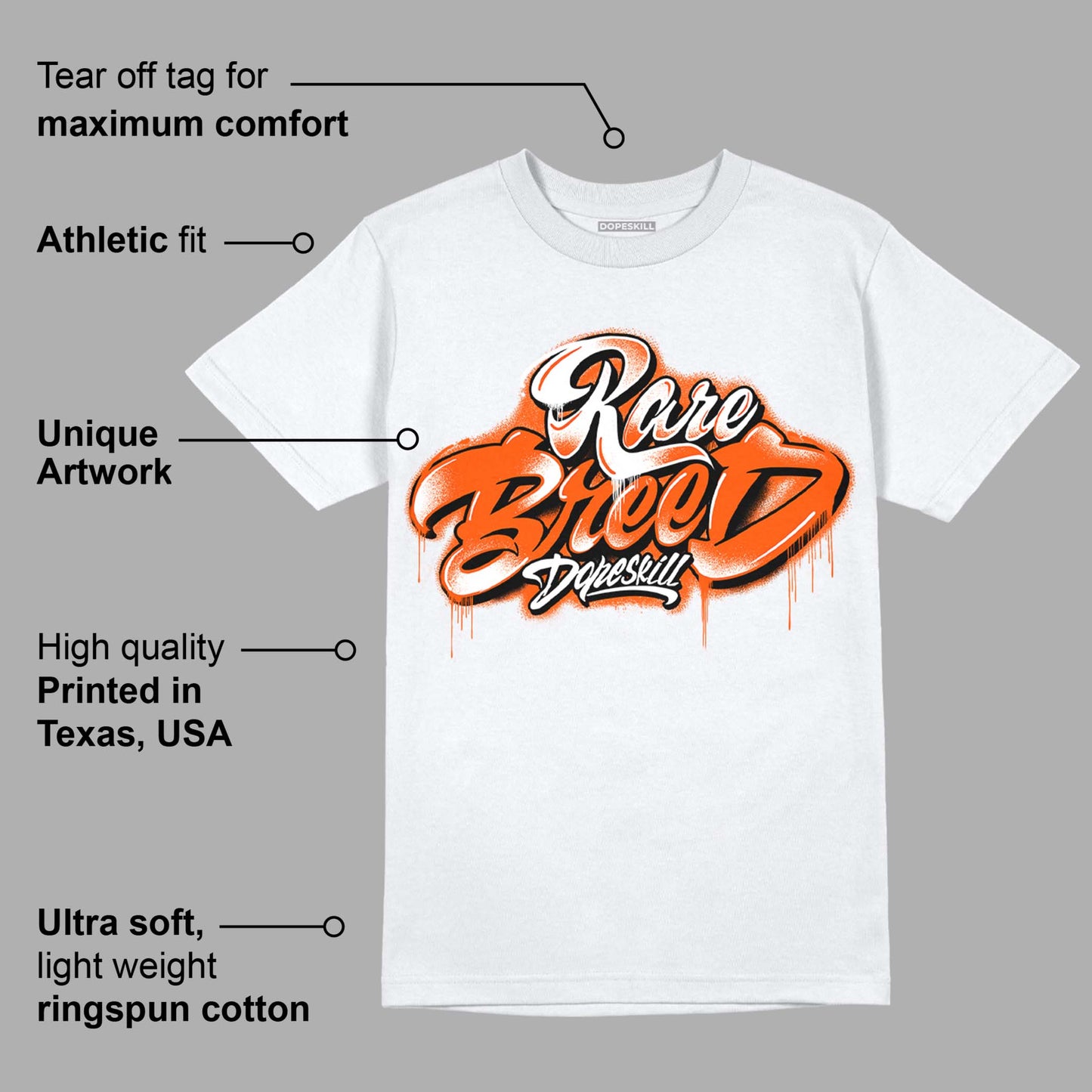 Orange Milk DopeSkill T-Shirt Rare Breed Type Graphic