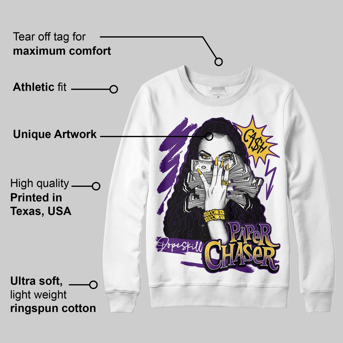 Field Purple 12s DopeSkill Sweatshirt NPC Graphic
