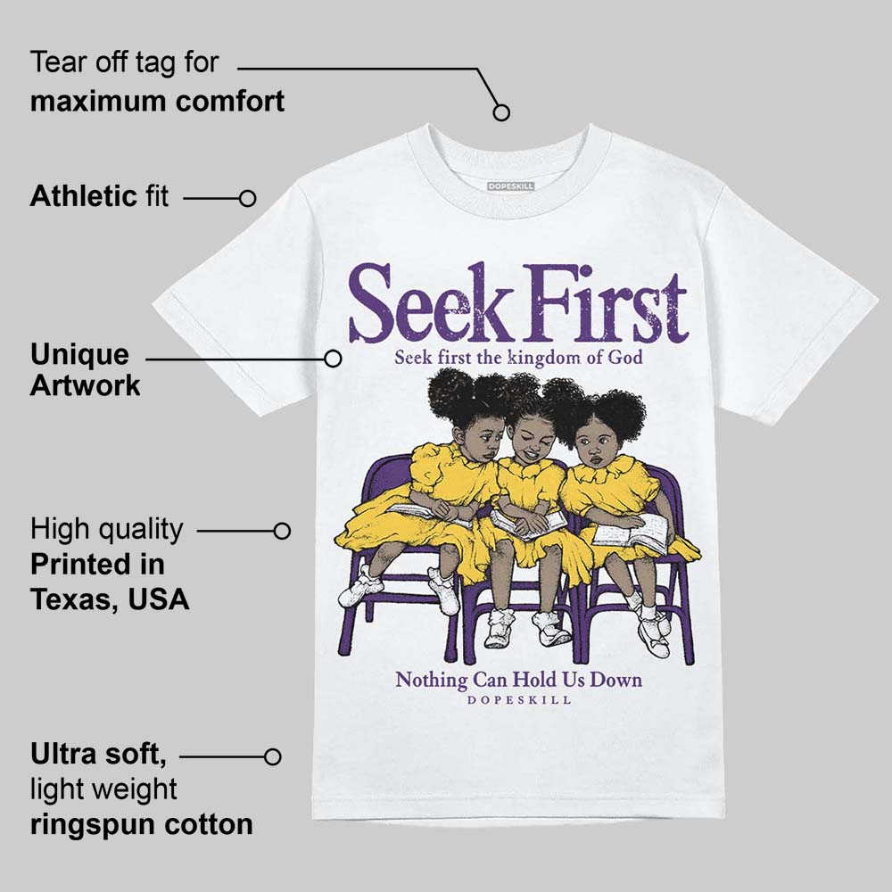 Field Purple 12s DopeSkill T-Shirt New Seek First Graphic