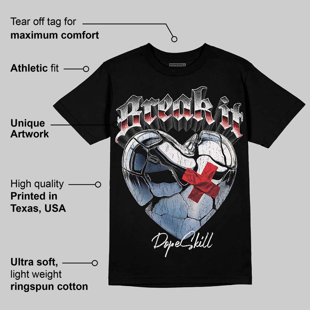 Black and White Collection DopeSkill T-Shirt Break It Graphic