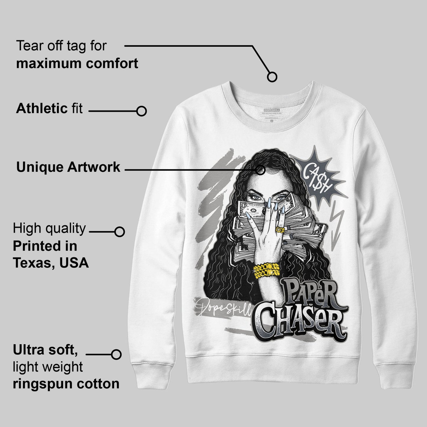 Cool Grey 6s DopeSkill Sweatshirt NPC Graphic