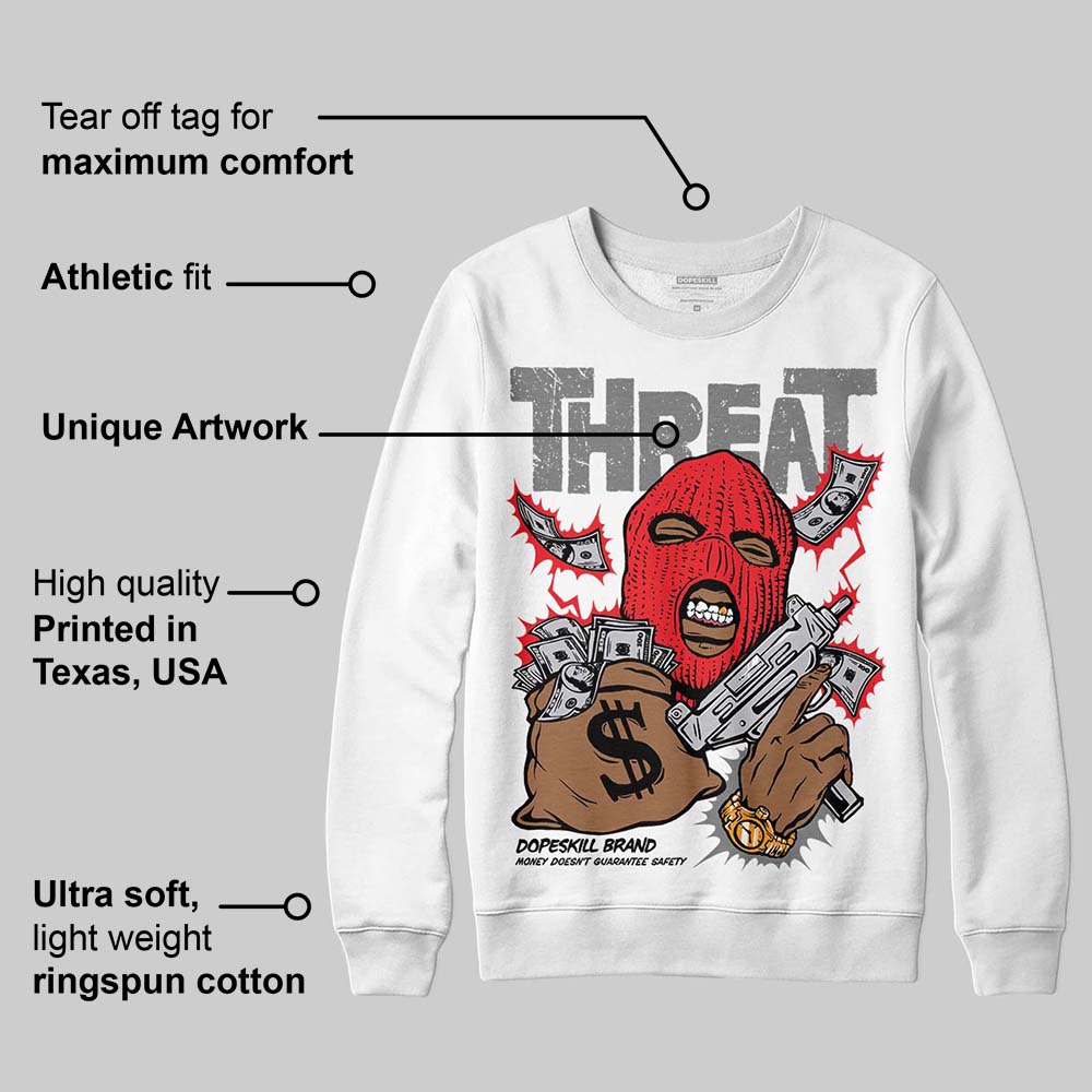 Grey Collection DopeSkill Sweatshirt Under Threat Graphic