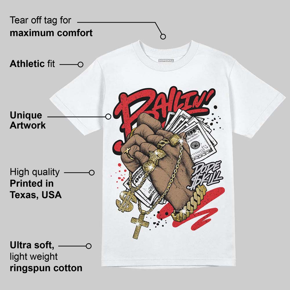 Red Cement 4S DopeSkill T-Shirt Always Ballin' Graphic