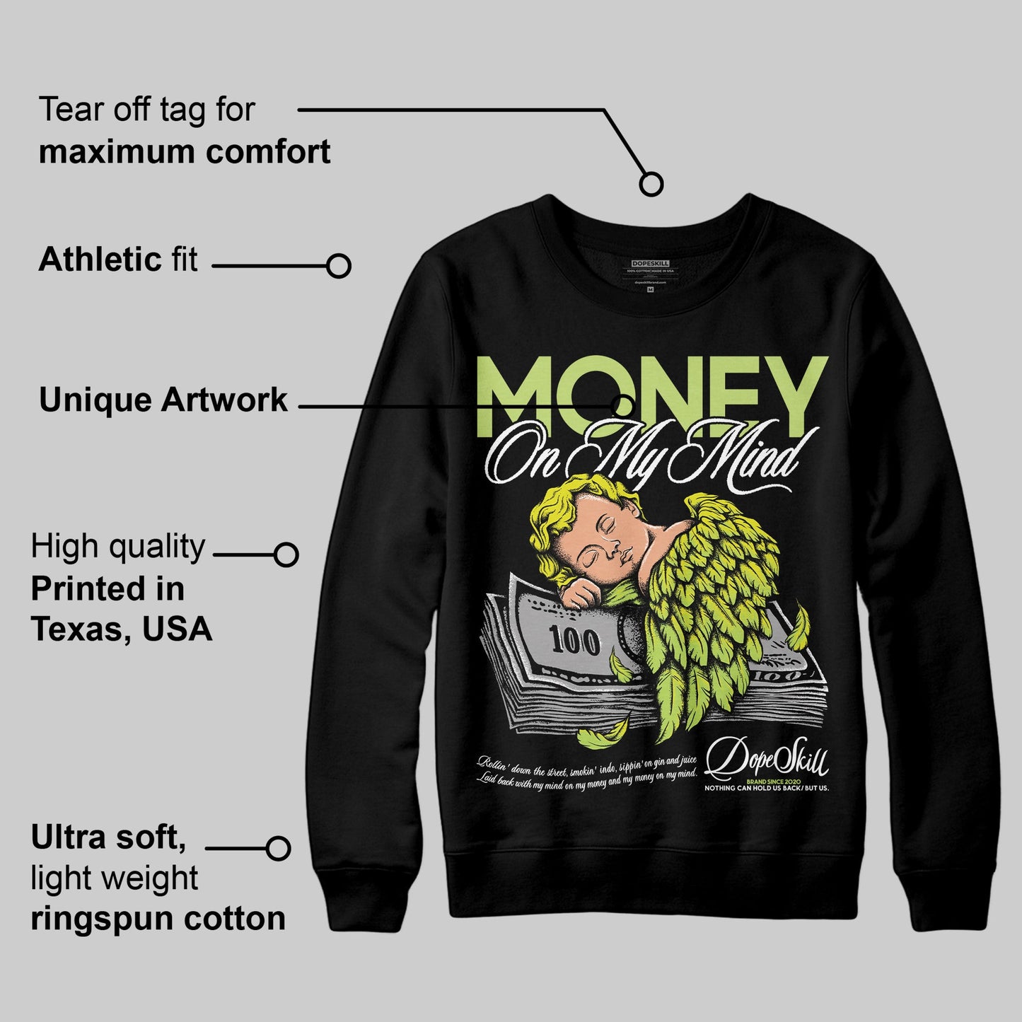 Bright Cactus 13s DopeSkill Sweatshirt MOMM Graphic