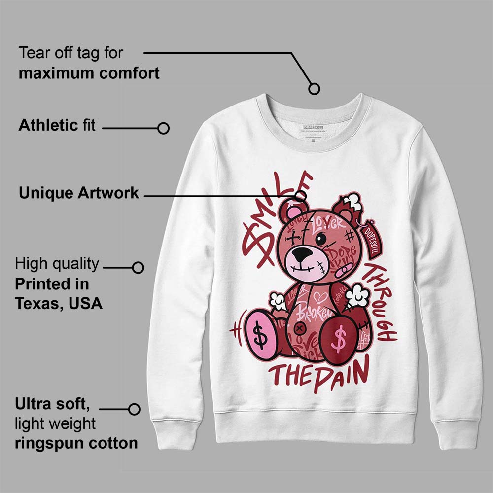 Valentine's Day Collection DopeSkill Sweatshirt Smile Through The Pain Graphic
