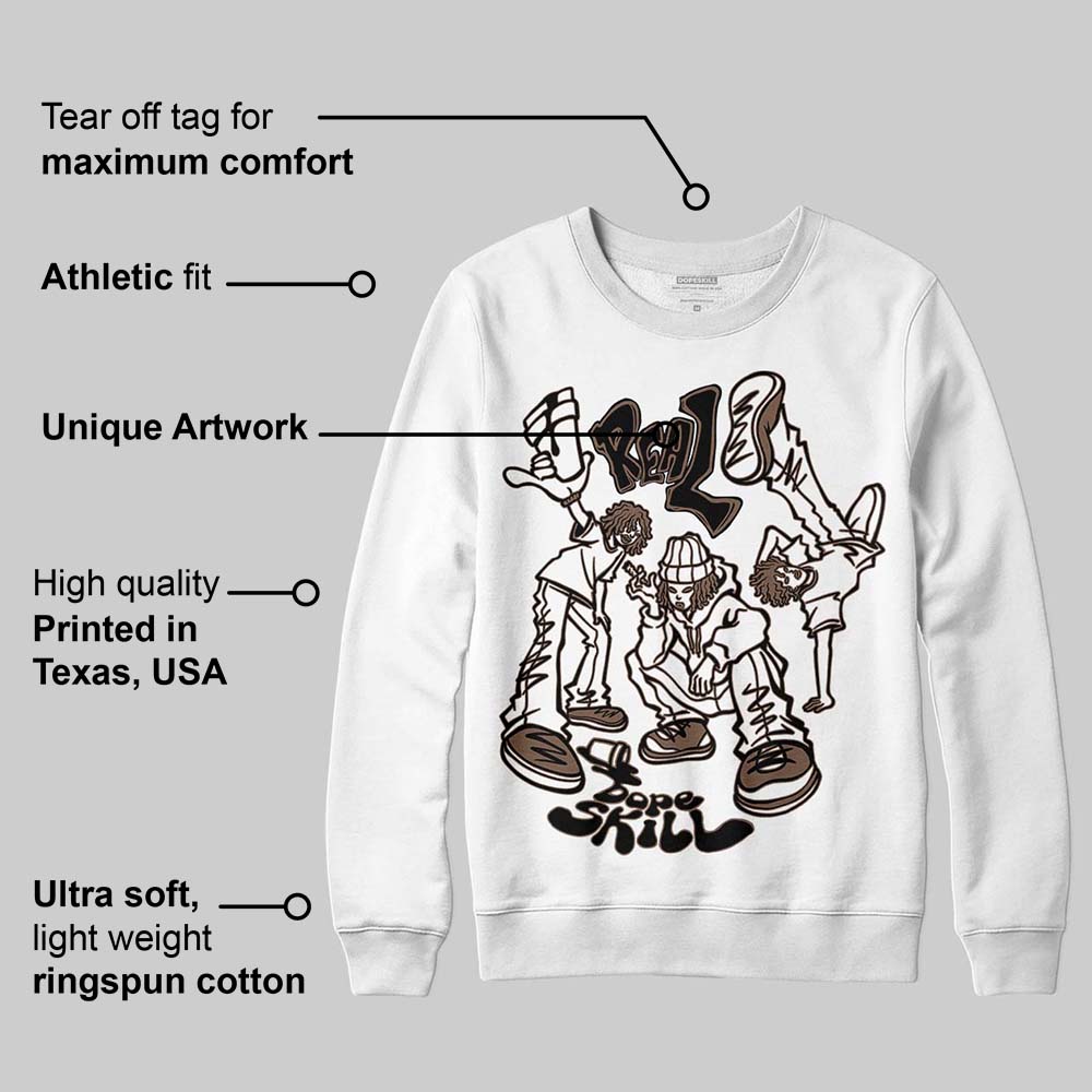 Olive 9s DopeSkill Sweatshirt Real Y2K Players Graphic