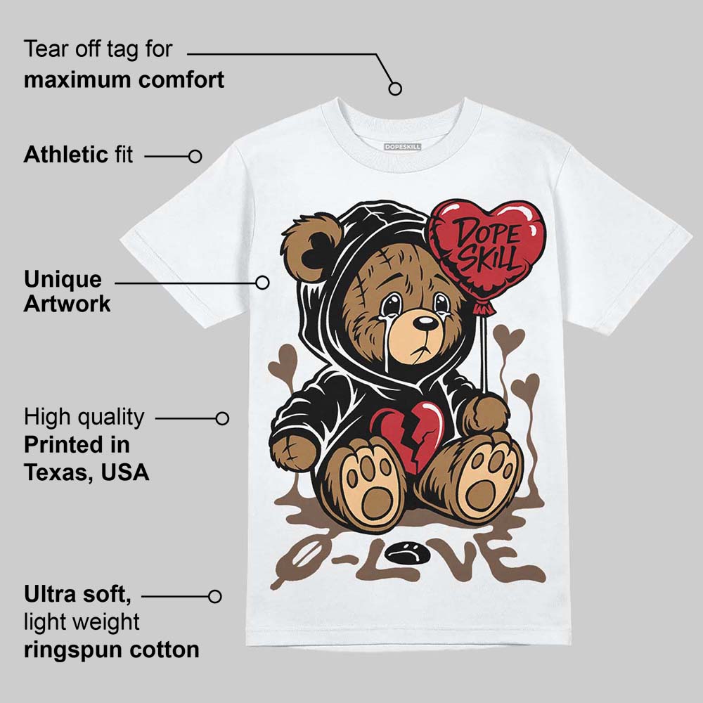 Olive 9s DopeSkill T-Shirt Broken Bear Graphic