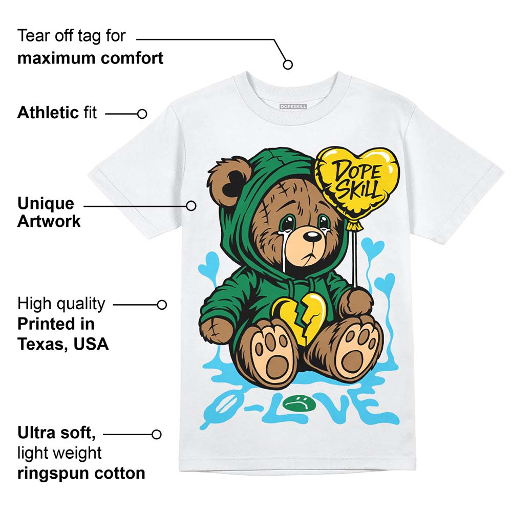 Lucky Green 5s DopeSkill T-Shirt Broken Bear Graphic