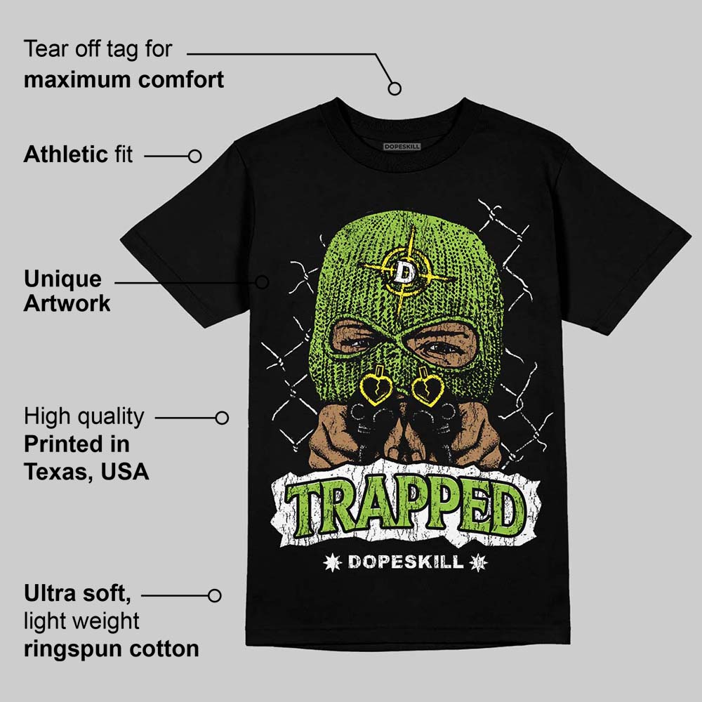 Neon Green Collection DopeSkill T-Shirt New Trapped Graphic