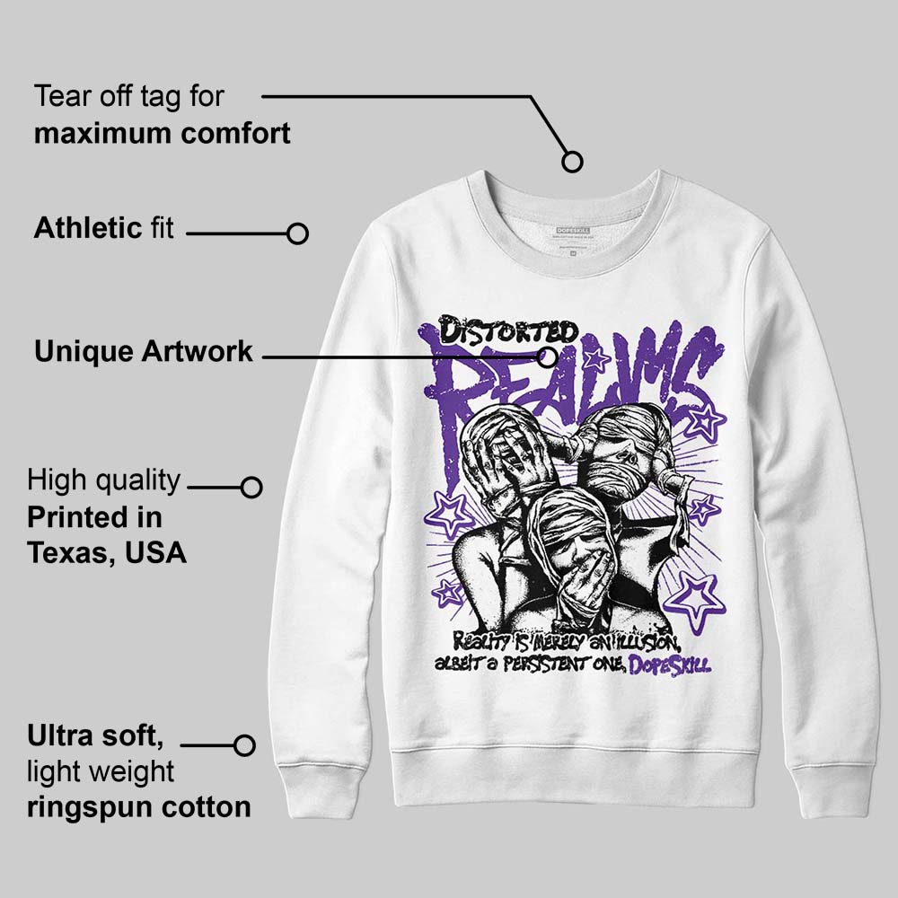 PURPLE Collection DopeSkill Sweatshirt Distorted Realms Graphic