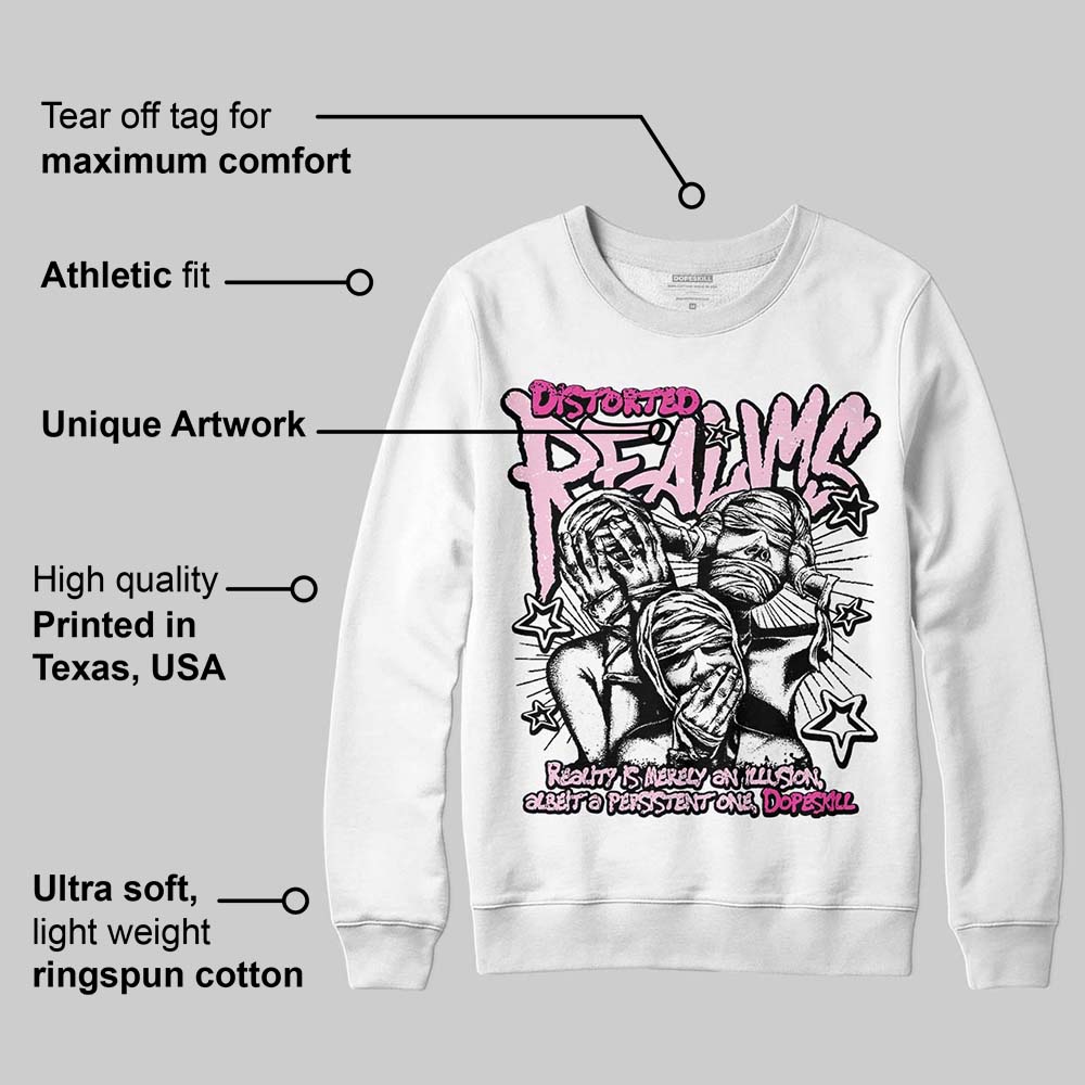 Triple Pink Dunk DopeSkill Sweatshirt Distorted Realms Graphic