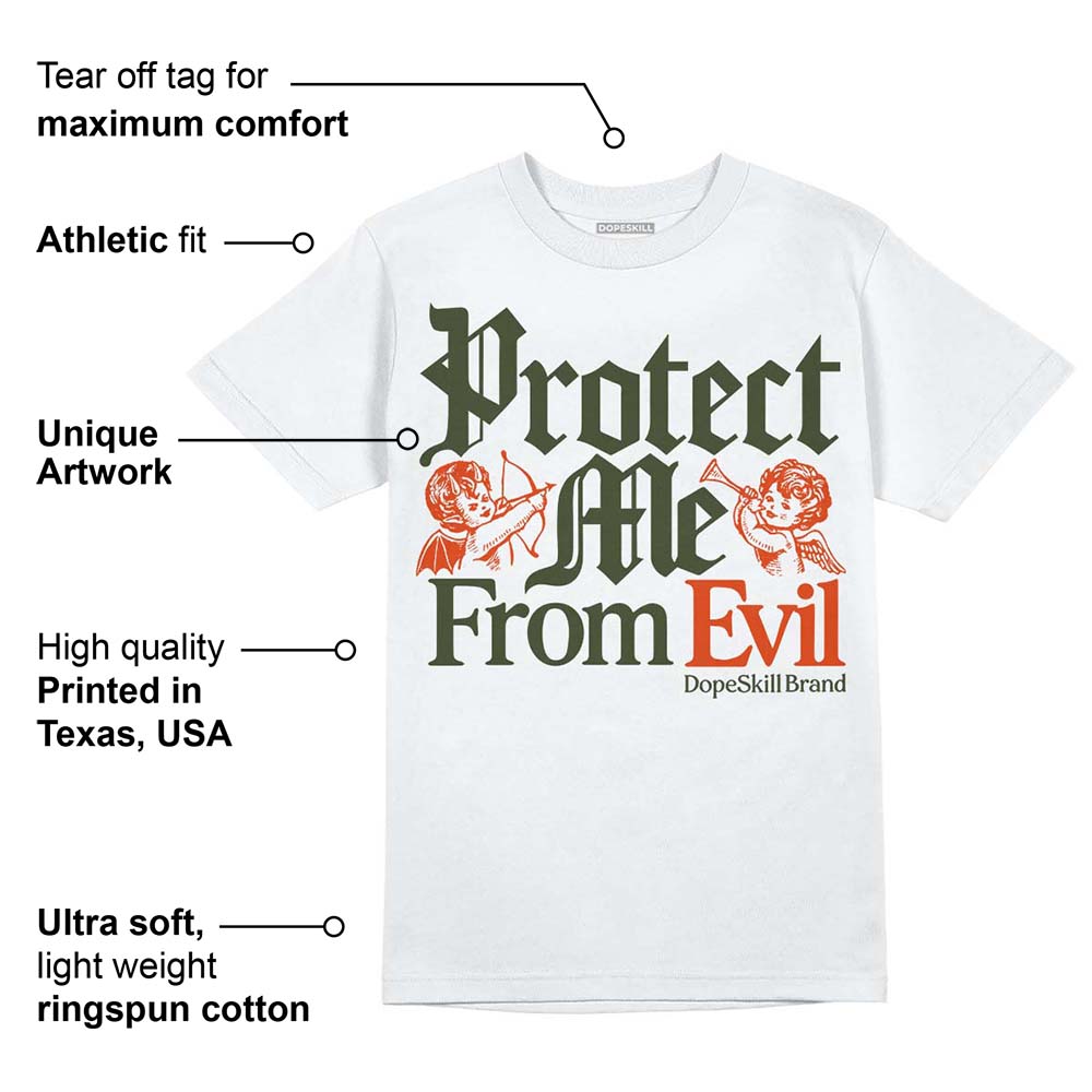 Olive Collection DopeSkill T-Shirt Protect Me From Evil Graphic