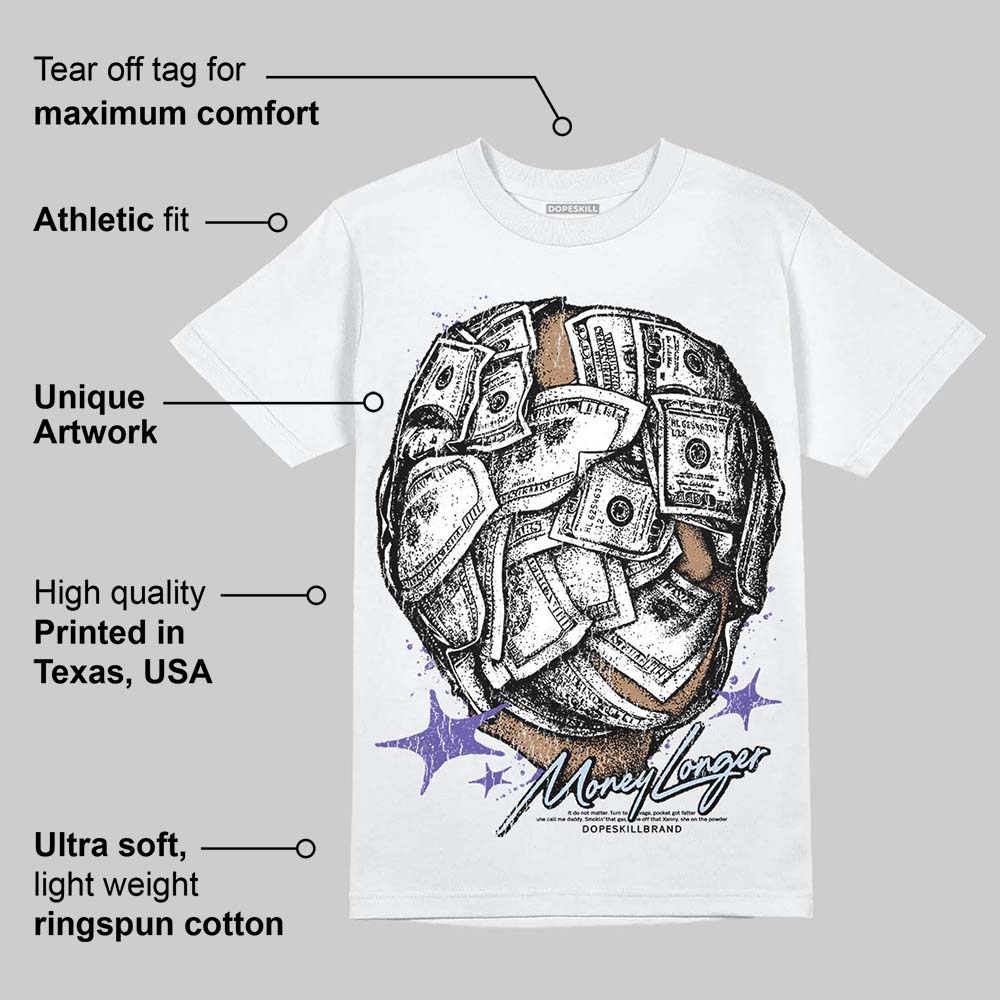 Grape 5s DopeSkill T-Shirt Money Longer Graphic
