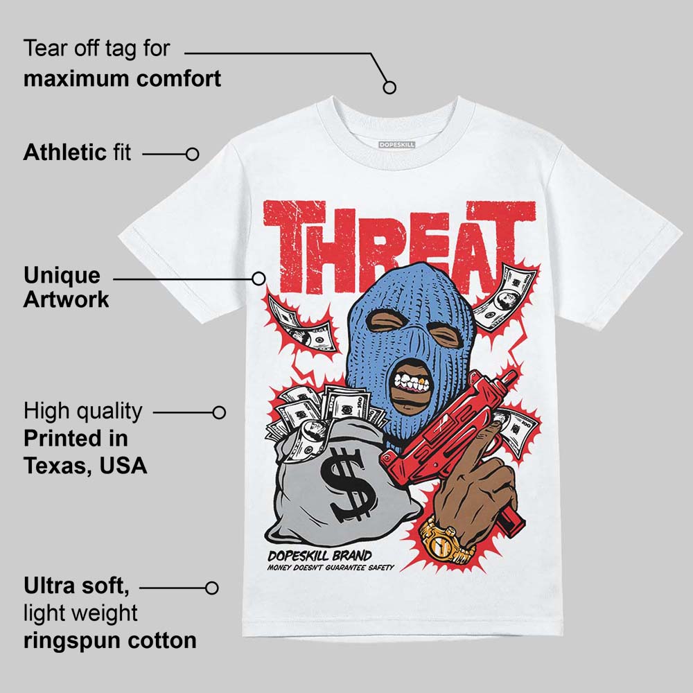 Cherry 11s DopeSkill T-Shirt Under Threat Graphic