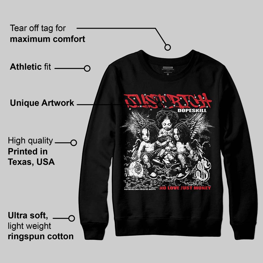 Black and White Collection DopeSkill Sweatshirt Just Rich Graphic