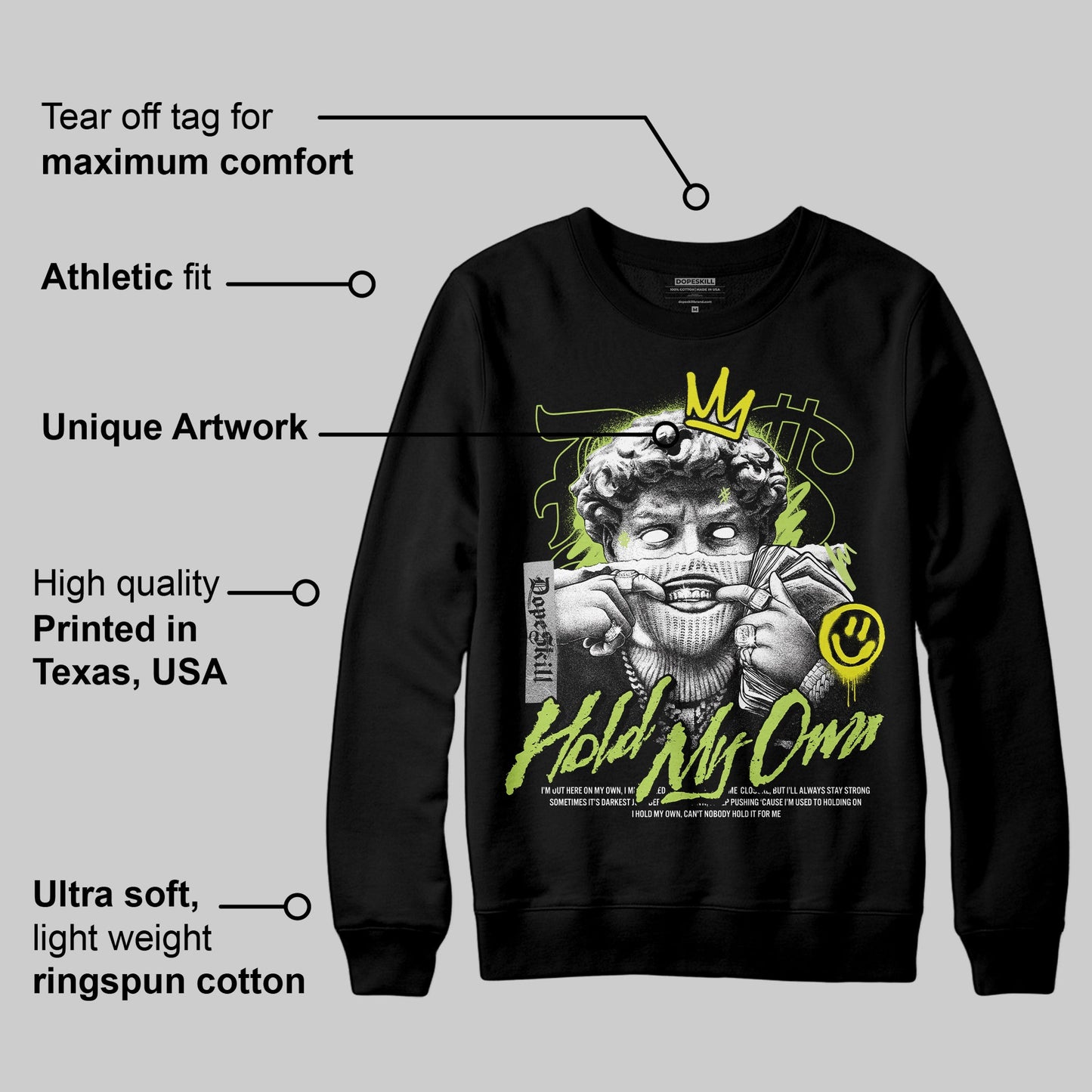 Bright Cactus 13s DopeSkill Sweatshirt In My Way Graphic