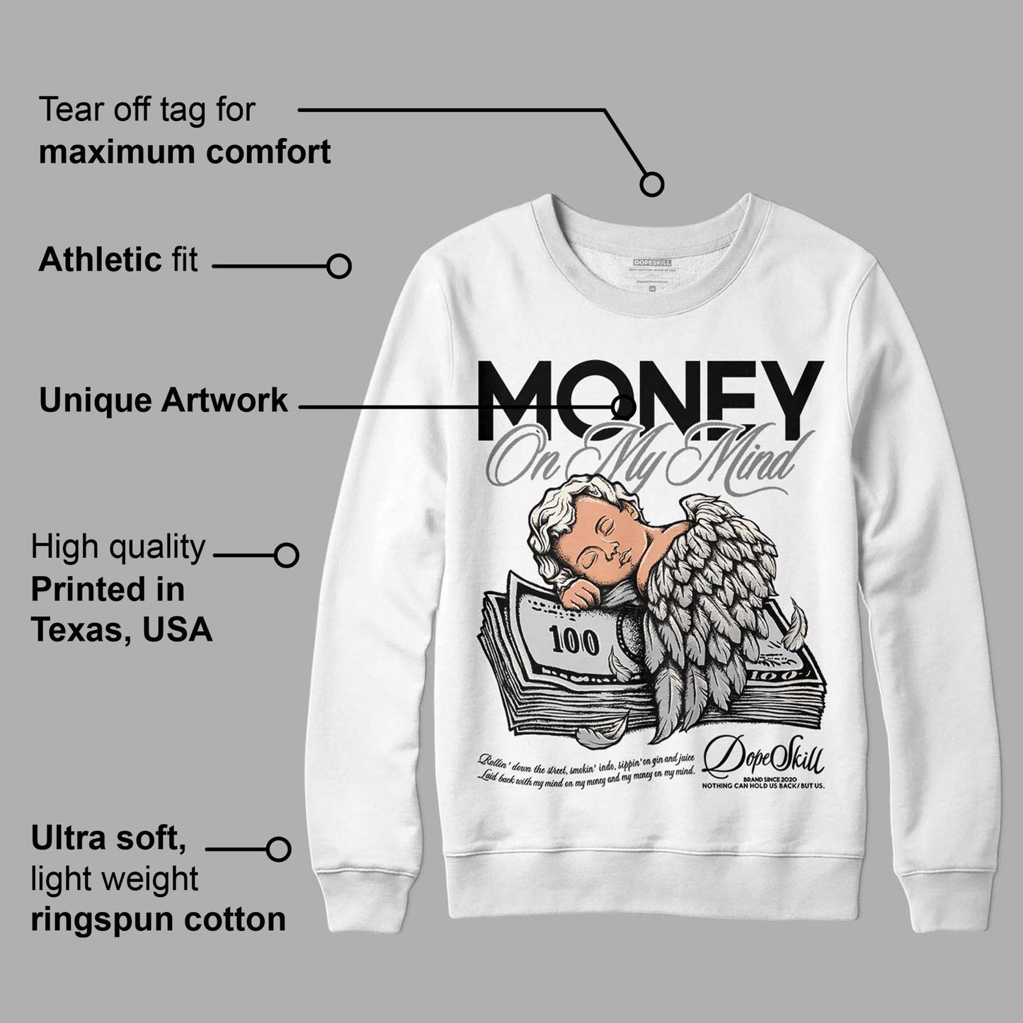 Off Noir 3s DopeSkill Sweatshirt MOMM Graphic