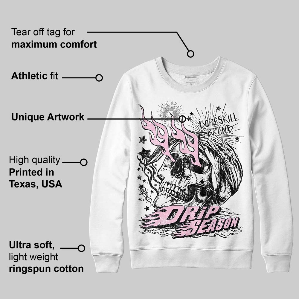 Pink Collection DopeSkill Sweatshirt Drip Season Graphic