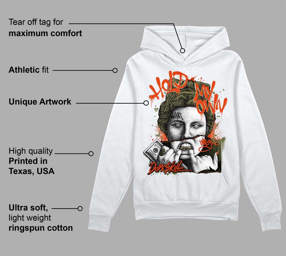 Olive Collection DopeSkill Hoodie Sweatshirt Hold My Own Graphic