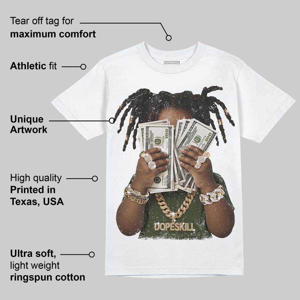 Olive Collection DopeSkill T-Shirt Rich Youth Graphic