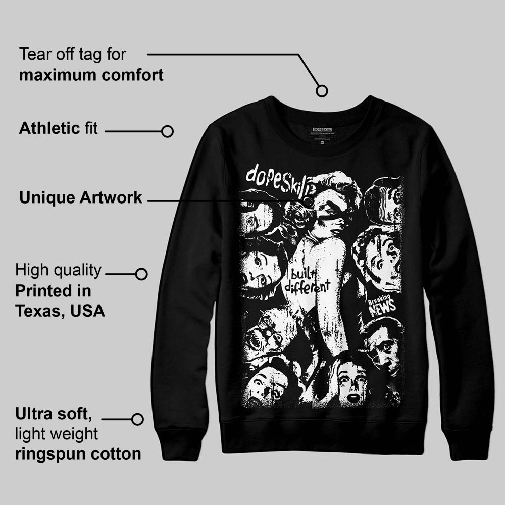 Dunk Panda White Black DopeSkill Sweatshirt Built Different Graphic