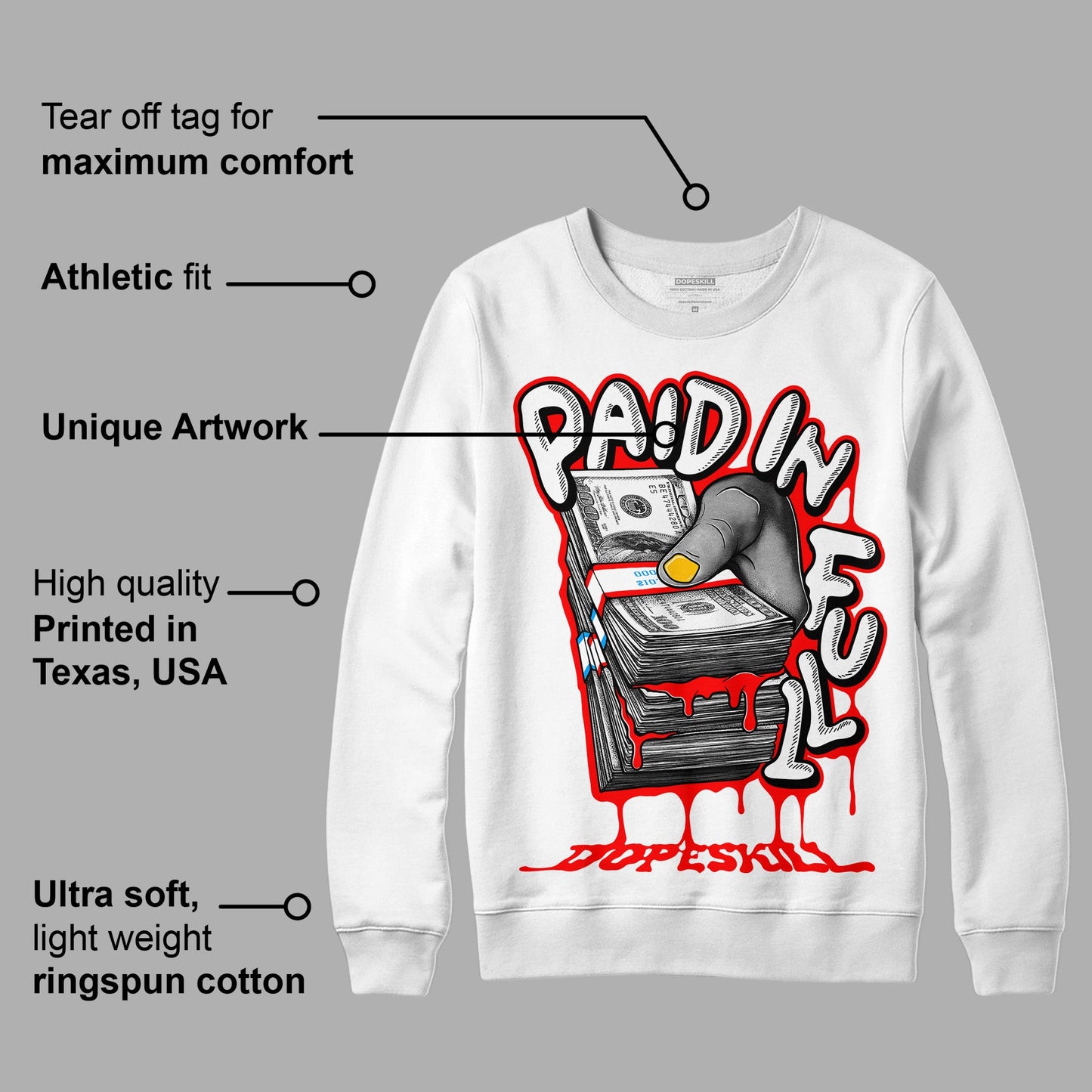 Fruity Pebbles Dunks DopeSkill Sweatshirt Paid In Full Graphic