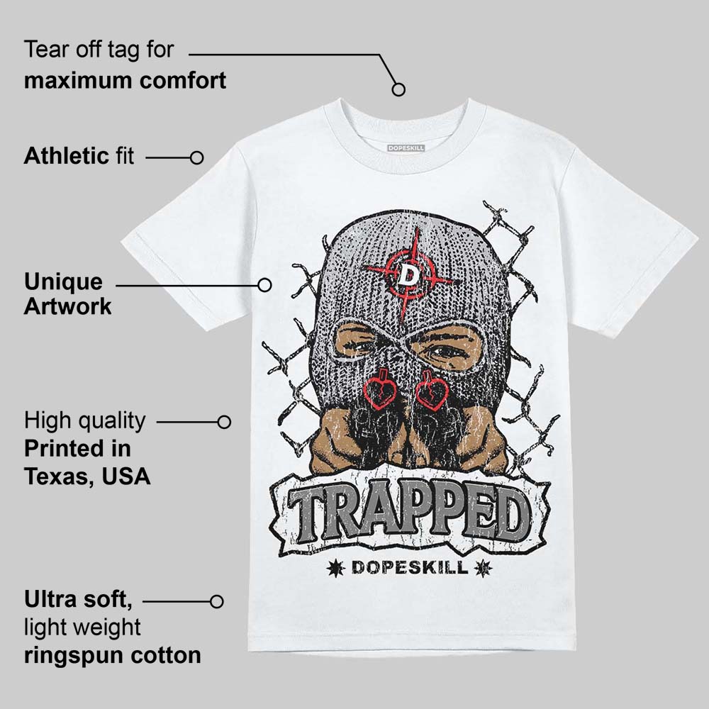 Grey Collection DopeSkill T-Shirt New Trapped Graphic