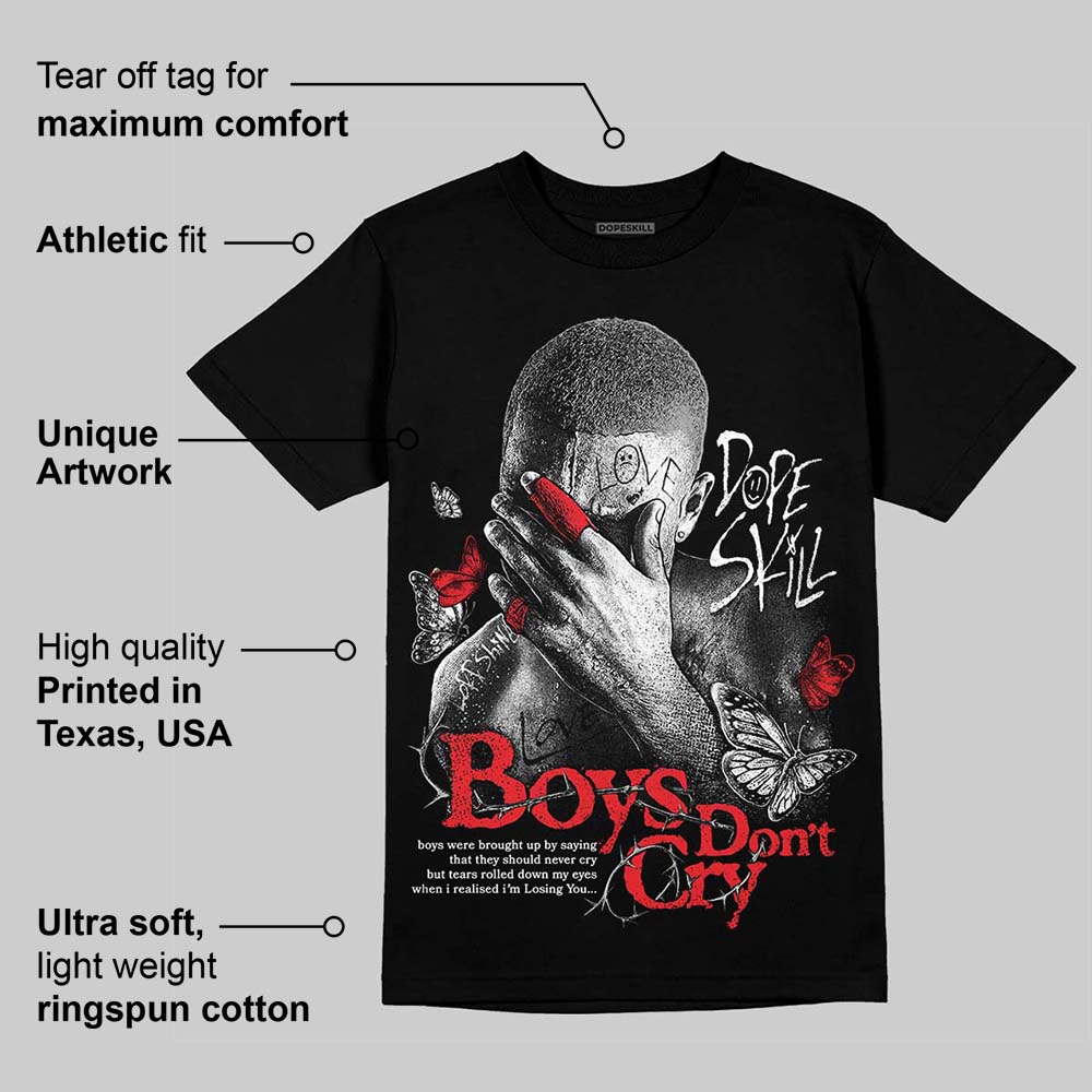 White Thunder 4s DopeSkill T-Shirt Boys Don't Cry Graphic