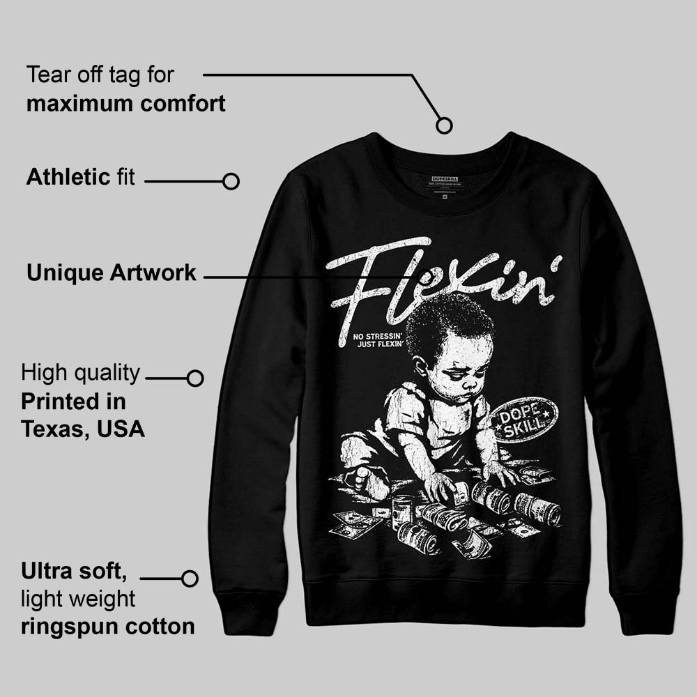 Dunk Panda White Black DopeSkill Sweatshirt Flexin' Graphic