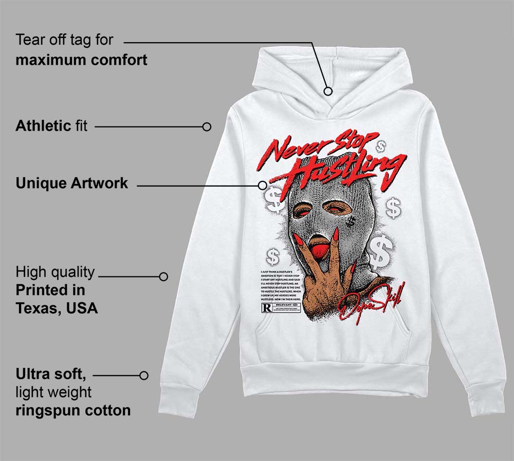 Grey Collection DopeSkill Hoodie Sweatshirt Never Stop Hustling Graphic
