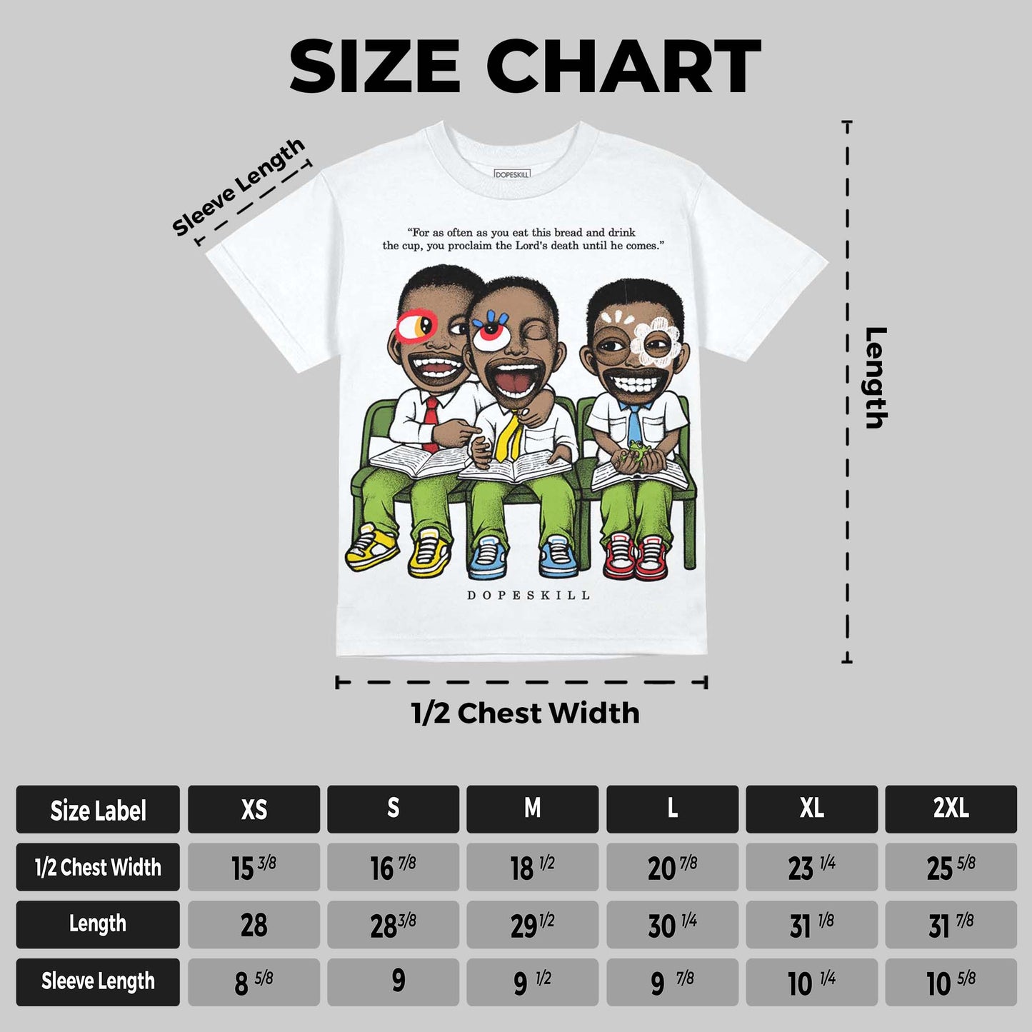 Dunk 'Chlorophyll' DopeSkill Oversize Print T-Shirt First Sunday Graphic
